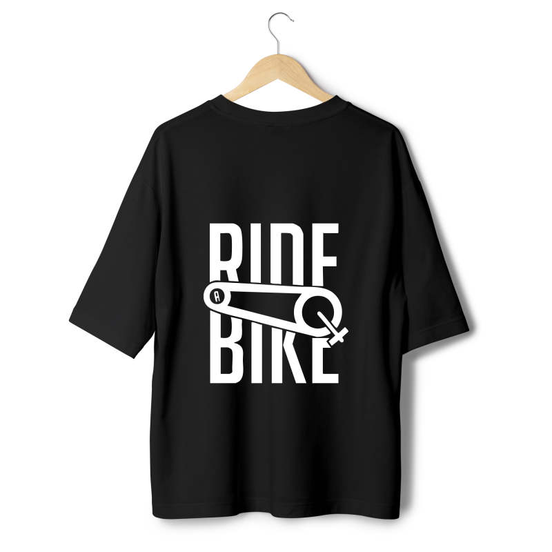 Ride Bike Ustaad Oversized tshirt